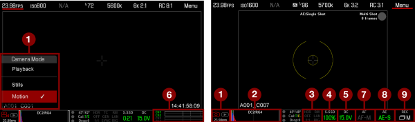 Swipe-Up in Stills Mode